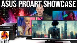 ASUS ProArt Showcase Monitors and Motherboards