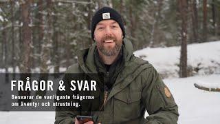 Frågor och svar om äventyr och utrustning  Min första Q&A på Youtube