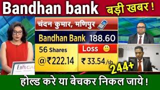 Bandhan bank share latest newsbandhan bank share analysistarget tomorrow anil singhvi