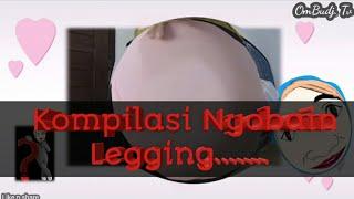 nyobain legging houl.... kompilasi Mantep borrr #leggings #viral