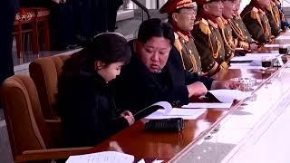 Kim Jong Un and beloved child watch soccer game