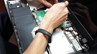 Как разобрать и  почистить от пыли ноутбук Acer aspire es1 572 53fb  How to disassemble and dust the