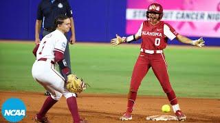 Oklahoma vs. Florida State 2023 Womens College World Series finals Game 1 highlights