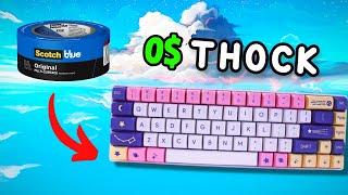 How to make YOUR keyboard THOCK for 0$