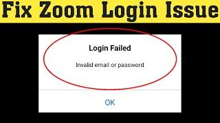 Fix zoom meeting login problem