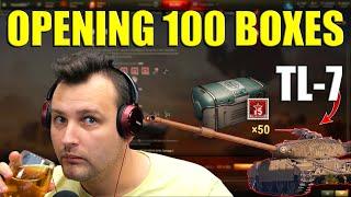 Cracking Open NEW 100 Lootboxes Did I Get Lucky with the TL-7?  World of Tanks