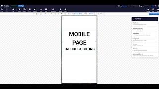 Mobile Page Troubleshooting