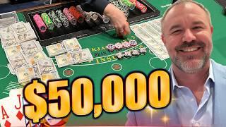 Putting $50000 On The Line At The Blackjack Table