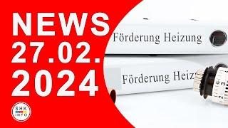 KfW startet Online-Antragsverfahren   Heizungsbauer schafft Gasheizungen ab  Freie Schulungsplätze