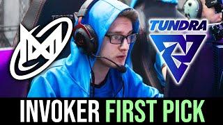 Nigma vs Tundra — MIRACLE INVOKER FIRST PICK