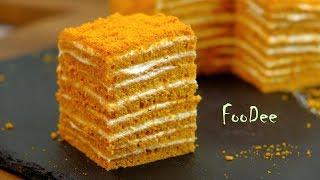 МЕДОВИК за 30 минут  Простой рецепт без раскатки коржей   Honey Cake recipe