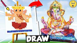 NOOB vs PRO DRAWING BUILD COMPETITION in Minecraft Episode 8