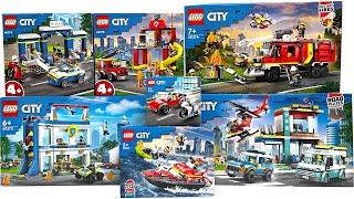 ALL LEGO CITY 2023 Polise & Fire Set COMPILATIONCOLLECTION Speed Build Review