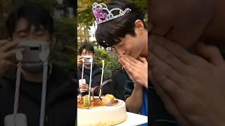 Celebrating Byeon Wooseoks birthday on set  SOULMATE Movie  #변우석 #김다미 #byeonwooseok #kimdami