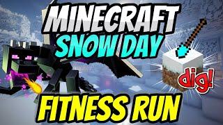 ️ Minecraft Snow Day️ Fitness Run  Brain Break  GoNoodle Inspired