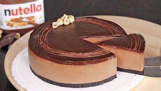 No Bake Nutella Cheesecake  How Tasty Channel