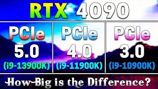 PCIe 5.0 vs PCIe 4.0 vs PCIe 3.0  RTX 4090 24GB  PC Gameplay Tested