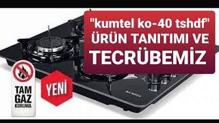 Kumtel KO-40 TSHDF Siyah Set Üstü Cam Ocak