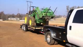 Loading a Tractor on a Big Tex 14ET