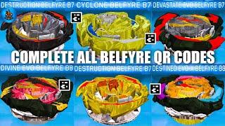 COMPLETE ALL BELFYRE QR CODES BEYBLADE BURST APP  TOTAL BURST