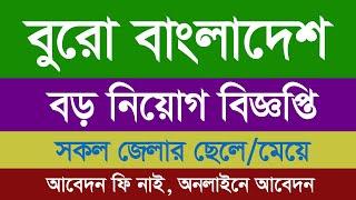 Buro Bangladesh NGO Jobs । New Chakrir Khobor today । Bd NGO Circular 2023