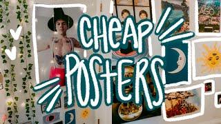 HOW I GOT 100+ POSTERS FOR MY ROOM FOR SUPER CHEAP  HOW TO USE FEDEX PRINTING FOR POSTERS