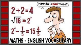 Maths Symbols & Equations - English Vocabulary  Maths Vocabulary  Math or Maths  Basic Math