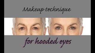 Hooded Eyes - simple makeup techniques for mature hooded eyes