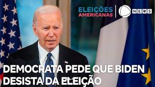 Deputado democrata pede que Joe Biden desista da eleição