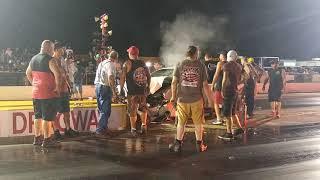 Alleged drunk driver speeds onto Jackson Dragway narrowly missing race teams before crashing