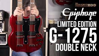 The Epiphone Limited Edition G-1275 Double Neck Guitar Available Now at The Music Zoo