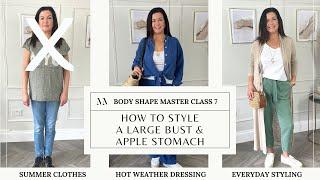 BODY SHAPE MASTERCLASS 7 How to Style a Large Bust & Apple Stomach. Everyday Woman StyingUK 14