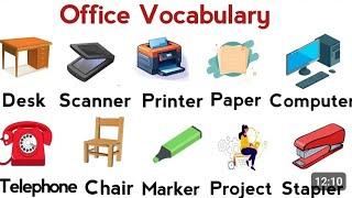 Learn Office items vocabulary in English  Office items List Names  English vocabulary