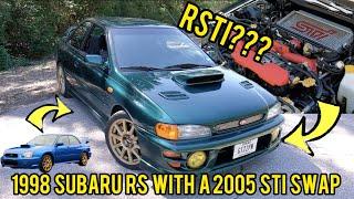 98 Subaru Impreza RSTI GC8 A complete 2005 WRX STI swap. So much fun to drive Full review.