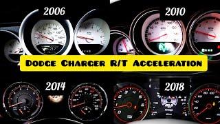 Dodge Charger RT acceleration compilation  Charger RT 6th Gen Vs 7th Gen acceleration   12 mile