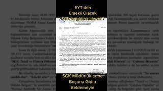 EYT Emeklilikte Yaşa Takılanlar #eyt #emekli #emeklilikteyaşatakılanlar #emeklimaaşı#maaş#sgk#bağkur