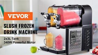 VEVOR Commercial Slushy Machine Home Slush Frozen Drink Machine with Automatic Clean
