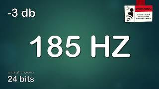 185 Hz prueba de sonido 185 Hz- prueba de audio 185 Hz- 185 Hz Test Tone Sine Wave