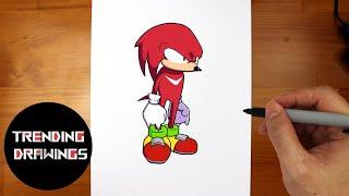 How To Draw FNF Spirits of Hell - Knuckles