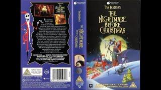 Tim Burtons The Nightmare Before Christmas Trailer VHS 1995 UK