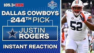 Cowboys Draft Justin Rogers Auburn DT With 244th Pick  NFL Draft 2024