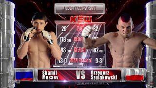 KSW Free Fight Shamil Musaev vs. Grzegorz Szulakowski  KSW 64