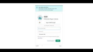 Tutorial Daftar Akun Single Sign-On