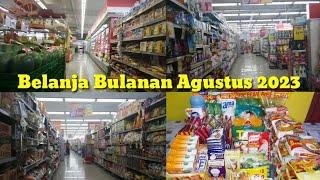 BELANJA BULANAN AGUSTUS 2023  BELANJA DI SUPERINDO  GROCERY SHOPPING