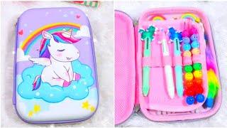 ASMR Unicorn Pencil Box  Unicorn Pencil Case  Unicorn Compass Box  Unicorn Pouch Cute Stationery