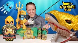 Treasure X Sunken Gold “Hunters” & “Shark’s Treasure” Unboxing Adventure Fun Toy review by Dad