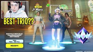 Peterbot Grinding Duo & Trio PRO Scrims with Mero  Rise & Cooper