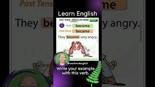 Past Tense of BECOME with example sentences  Learn English Grammar