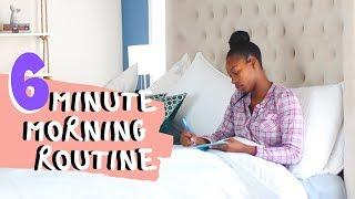 MORNING ROUTINE FOR BUSY PEOPLE  6 MINUTE MIRACLE MORNING ROUTINE