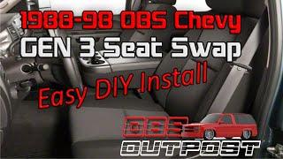 1988-99 Chevy GMC OBS Truck Seat Swap - Cheap DIY Upgrade to 2007-201314 GM Bucket Seats.